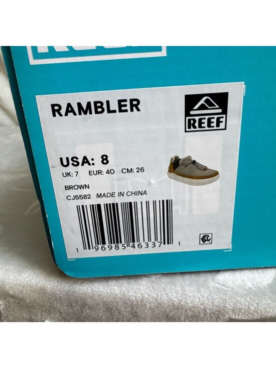 Reef Rambler Mens Suede Slip-On Shoes Sz 8 Brown & Tan Lightweight & Comfortable main image 7
